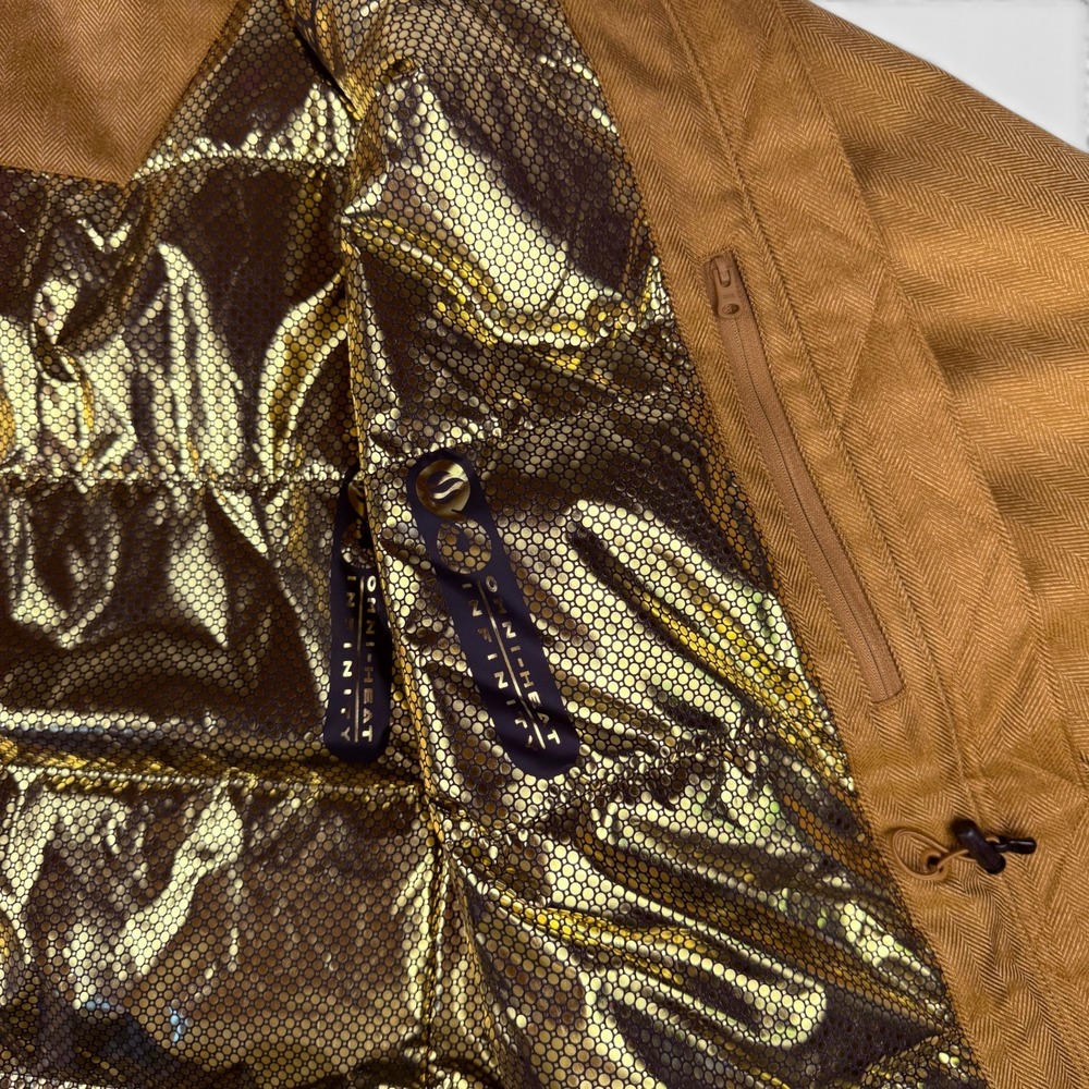COLUMBIA Portland Point Parka Womens XL Brown‎ Herringbone Omni-Tech Hooded - Picture 10 of 13